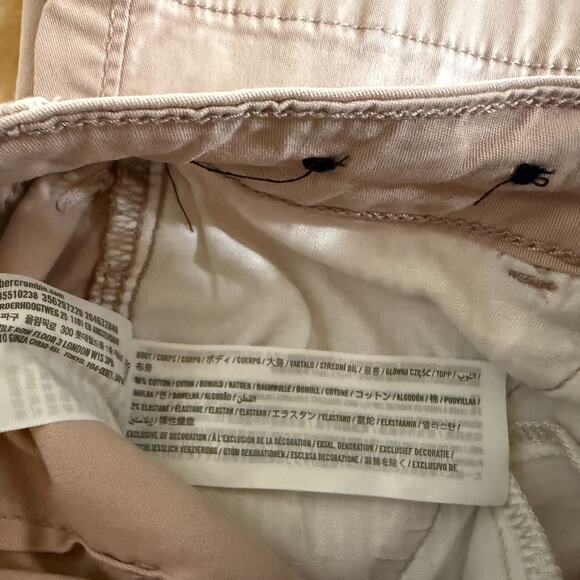 Hollister Ultra High Rise Cargo Dad Pants 26R Pink Preppy Y2K Summer Stretch - Picture 7 of 7